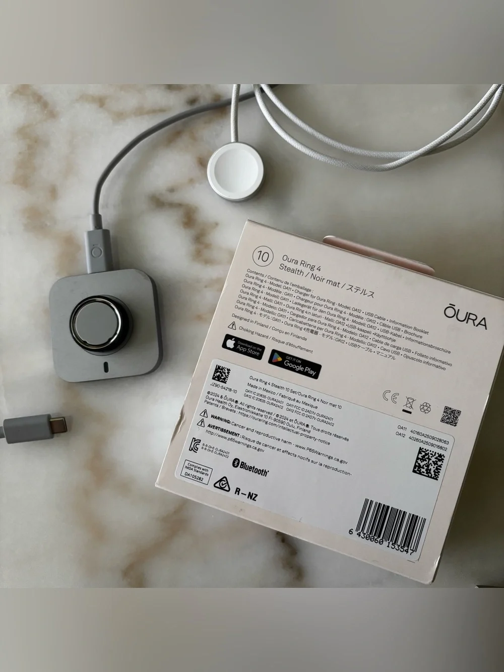 Oura Ring 4 Stealth 10 Set